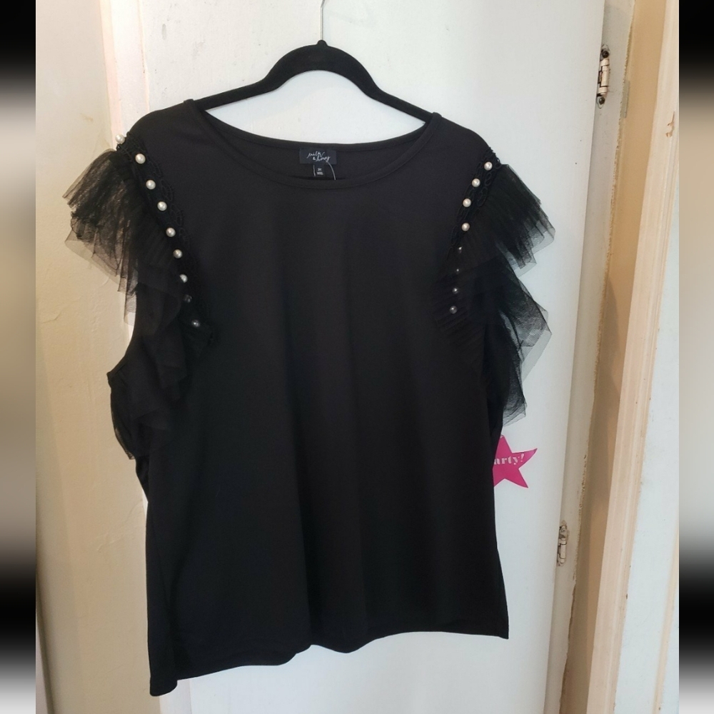 Black edgy top